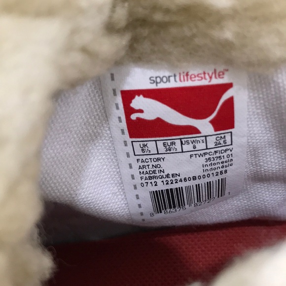 Puma Mid High Suede Shearling Shoe - Picture 7 of 8